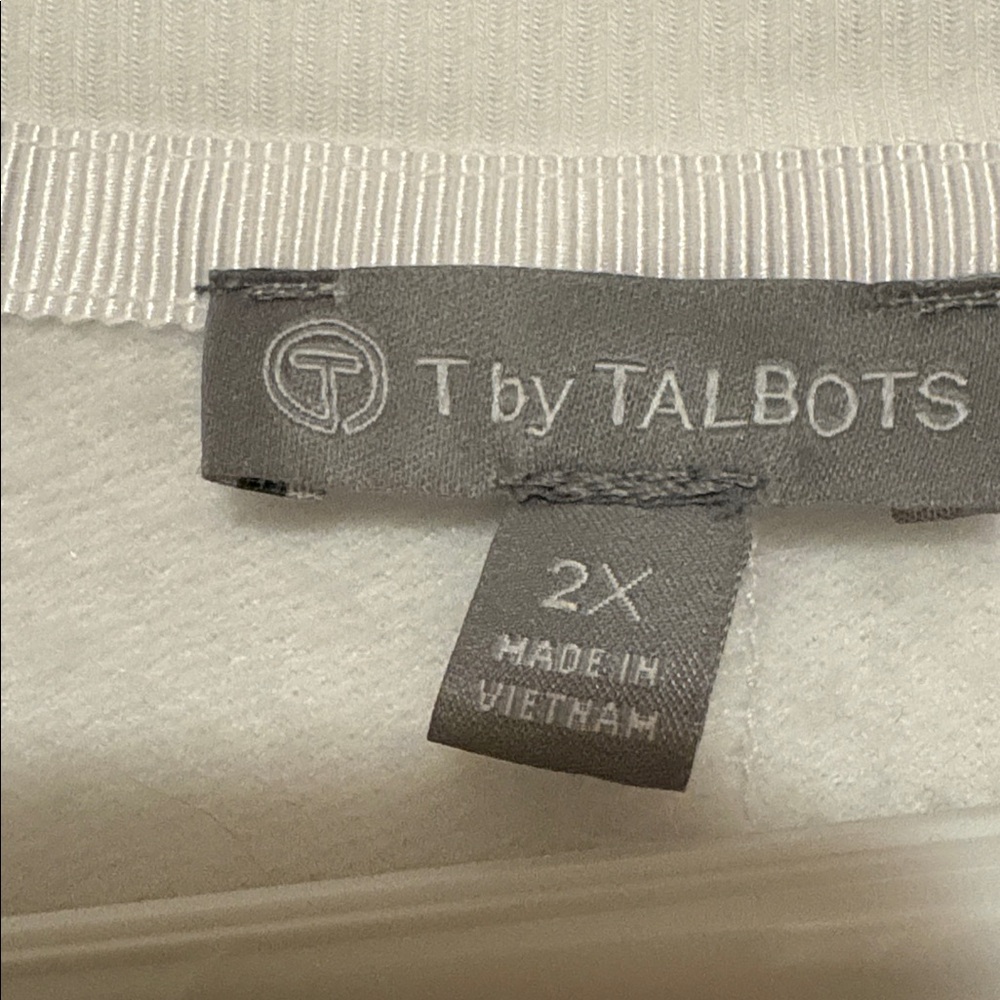 Talbots Ivory Quilted Top - Picture 4 of 5